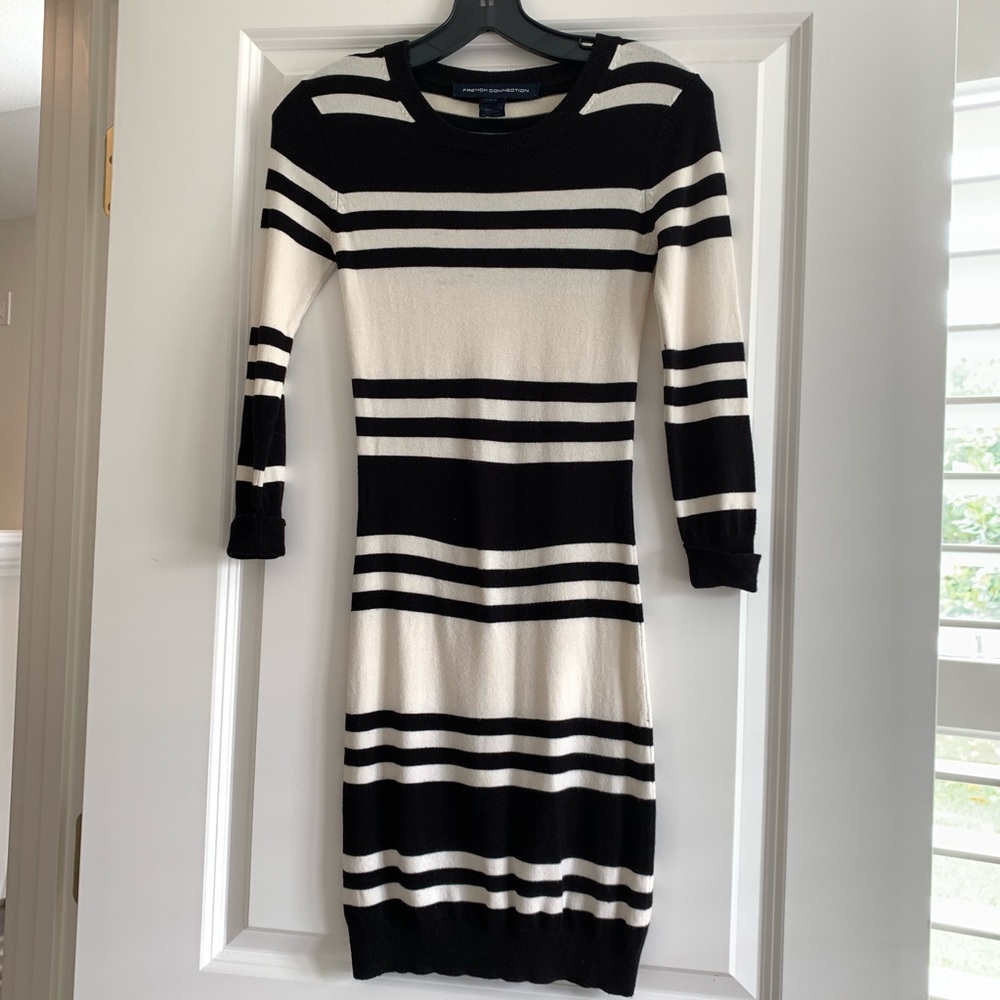French Connection Stripe Knit Dress